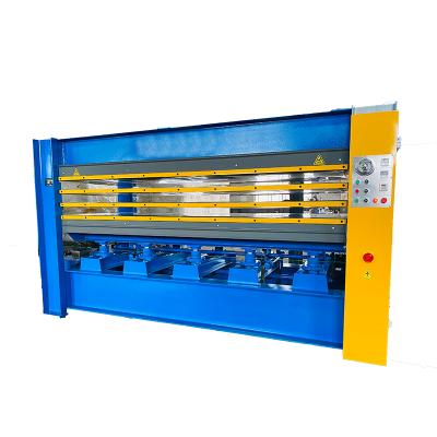 China Building Material Shops Automatic Wood Hot Press Melamine Laminating Machine for sale