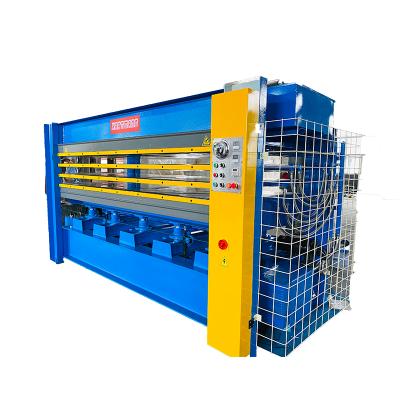 China Building Material Shops Hot Press 3300x1200 Crawler Type Continuous Hot Glue Roller Press Plates Electric Heating for sale