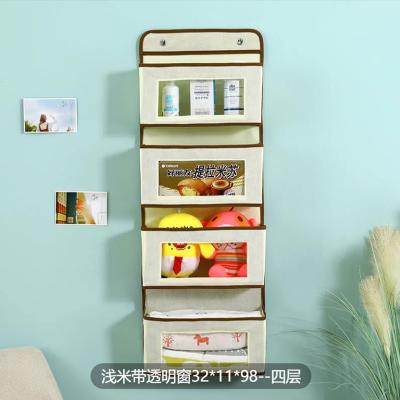 China Sustainable Customized Fabric Material wardrobe organizer hanging storage pockets over door hanging storage for sale