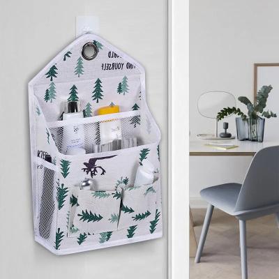 China Viable Door Hanging Wall Storage Bag Wall Mounted Foldable Basket for Dirty Clothes Hanging Desk Organizer for sale