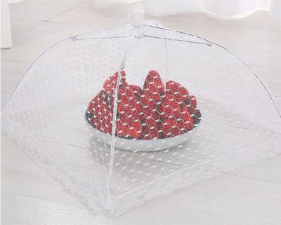 China Kitchen Viable Household Tools Foldable Mesh Food Lid Umbrella for sale