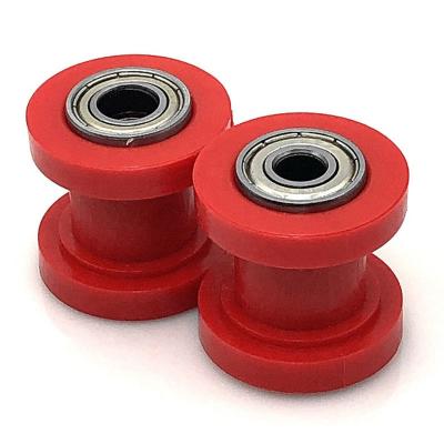 China Motorcycle 10mm Roller Pulley Tensioner Wheel Chain Guide 8mm For Pit Dirt Bike ATV XR125 CRF50 KLX110 Motorbike 8mm/10mm for sale