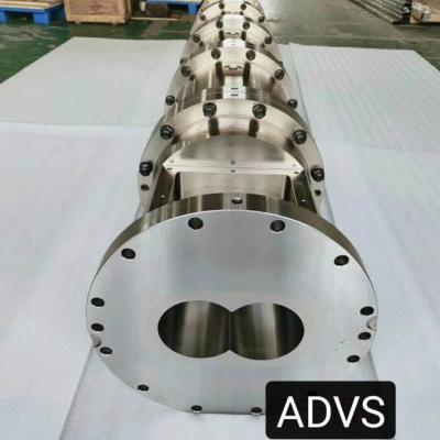 China 120mm Double Screw Extruder Machine Parts Barrel Diameter 120 Mm 40 D / L for sale