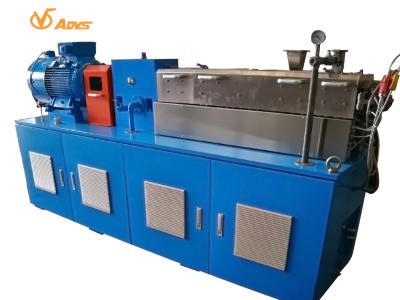 China 50kg/h-Labordoppelschneckenextruder, blaue Extruder-Maschine des Körnchen-Co zu verkaufen