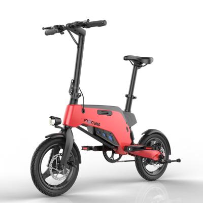 China Aluminum Alloy Portable Folding Scooter Electric Bike Hidden Battery for sale