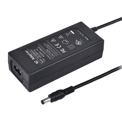 China 12v 4a 5a Power Adapter 60w 72w Or 24v 2.5a 3a Switching Power Supply For CCTV Led Strip Lights CE FC CB RCM Level UL/CUL VI 113*46.5*35.8mm (L/W/H) for sale