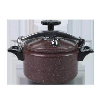 China Sustainable High Quality Aluminum Alloy 3-15l Non Stick Pressure Cooker With Single Handle for sale