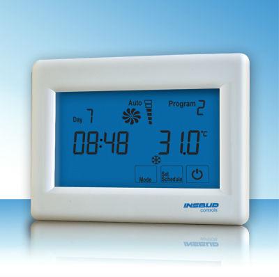 China Household touch screen fancoil system programmable thermostat for sale