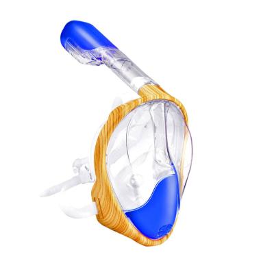 China Full Wide View 180 Dry Free Breathing Displacement Ventilated Full Coverage Snorkeling Equipment Diving Masks for sale