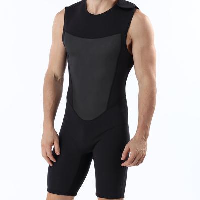 China Antibacterial Black Neoprene Wetsuit Shorts Vest Insulation Rubber Cold Diving Suit for sale