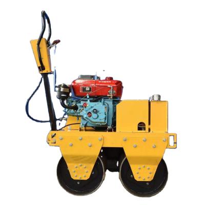 China Building Material Shops 700 Walk Behind Double Drum Construction Machine Road Roller for sale