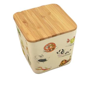 China MLS Eco Friendly Eco Container Seal Box Bamboo Fiber Storage Box for sale