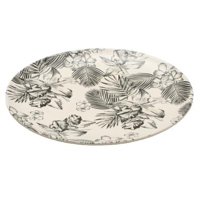 China Chinese Style Sustainable Tableware MLS Bamboo Fiber Dinner Plate for sale