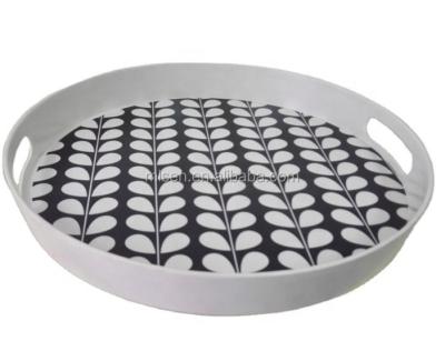 China New sustainable designed welcomed bamboo fiber tray for sale