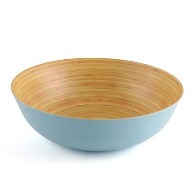 China Sustainable Customized MLS Bio Fruit Bowl Bamboo Fiber Salad Bowl for sale