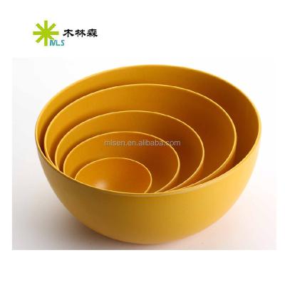 China Sustainable Hot Selling Colorful Bamboo Fiber Salad Bowl for sale