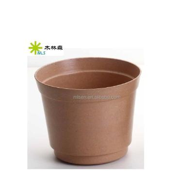 China Biodegradable Eco - Friendly Recycled Bamboo Fiber Flower Pot for sale