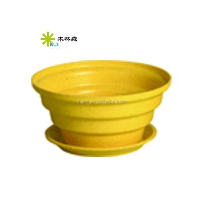 China Biodegradable Biodegradable Bamboo Fiber Base For Flower Pot for sale