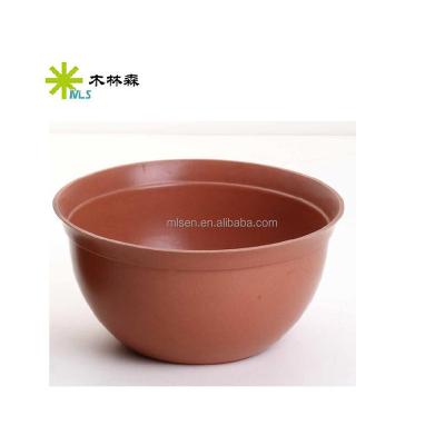 China Biodegradable Cheap Price Biodegradable Bamboo Fiber Flower Pot for sale