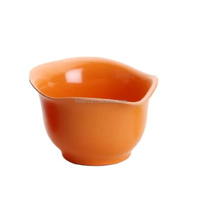 China Customer Sales Bamboo Fiber Fruit Bowl Sustainable Good Design Hot Look for sale