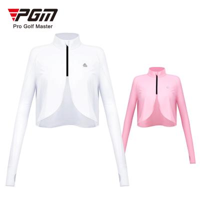 China Anti-Wrinkle PGM YF302 Golf Women's Clothing Sun Protection Quick Dry Sun Protection Colorful UV Golf Jacket For Ladies for sale