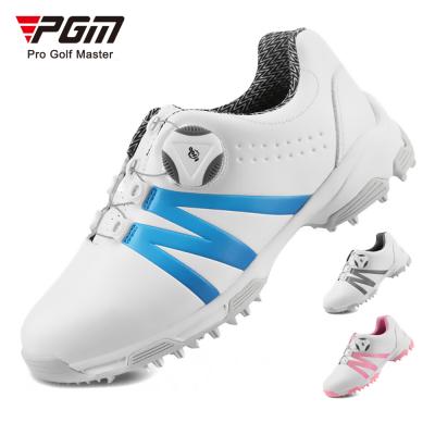 China PGM XZ127 Rubber Microfiber Soft Rubber Golf Shoes For Kids for sale