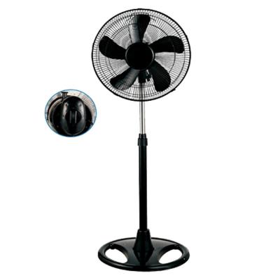 China Hotel Electric Black Oscillating Rack Fan Large With Adjustable Height for sale