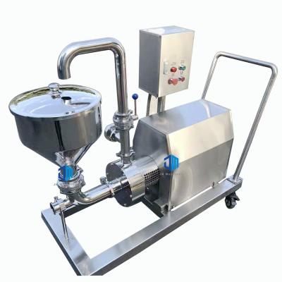 China Mini mobile stainless steel liquid homogenizer machine efficiency stainless steel dairy bitumen emulsion emulsifying pump for sale