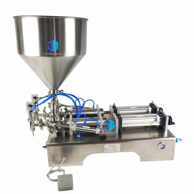 China Horizontal Food Double Heads Beverage Milk Water Juice Can Stainless Steel Liquid Glass Paste Bottling Filling Machine for sale