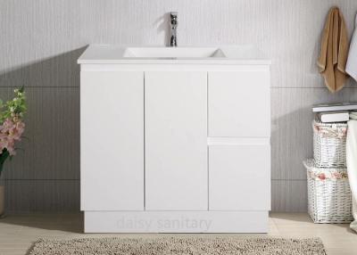 China Ceramic Basin Polymarble Top Bathroom Vanity for sale