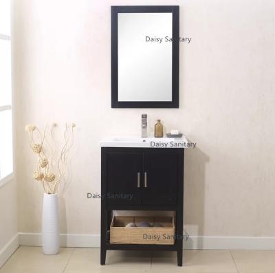 China Durable Corner Cabinet Single Sink Vanity With Drawers No Joints Or Spots for sale