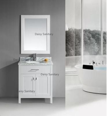 China Crack Resistance Vessel Sink Vanity , Non - Deformable 24 Inch Bathroom Vanity for sale