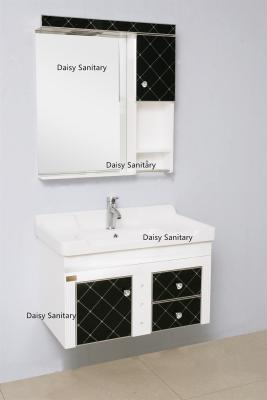 China Mirrored Cabinets Wall Mount Bathroom Vanity Anti - Rust Handles And Art Basin for sale