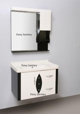 China Black And White Wall Mount Bathroom Vanity For Both Right Handed And Left Handed for sale