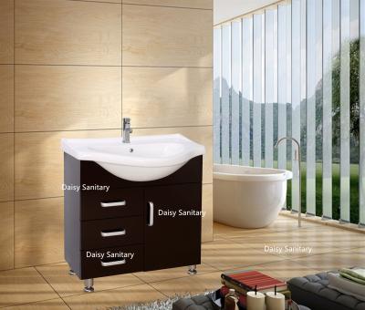 China 75 Inch Black Or White Freestanding Bathroom Vanity With 4 Legs And Thin Top for sale