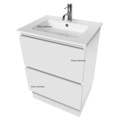 China Classic Design Modern Vanity Set , Easy Storage Single Sink Bathroom Vanity for sale