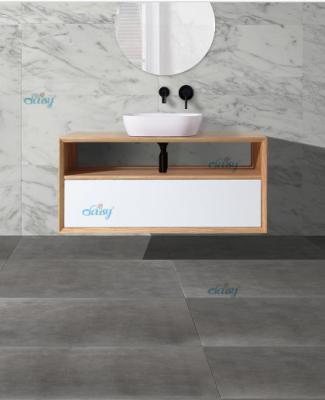 China Classic Waterproof Design Timber Top Bathroom Vanity MDF Or Waterproof PVC Material for sale