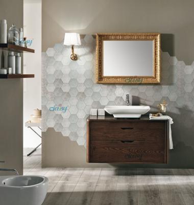 China Wall Mounted Transitional Bathroom Vanities Simple Design For Small Space Bathroom for sale