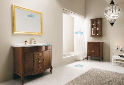 China High Level Modern Style Wood Bathroom Vanity With Coated Wood Painting for sale