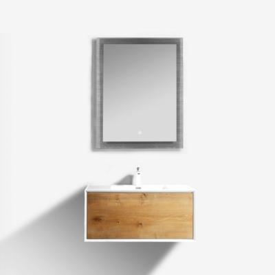 China One Big Drawer Wall Mounted Bathroom Vanity , Under Mounted Bowl Sink Vanity for sale