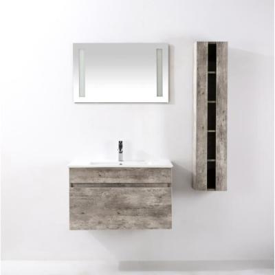 China 80 Inch Modern Bathroom Vanities Mirror Cabinet With 3 Glass Doors for sale