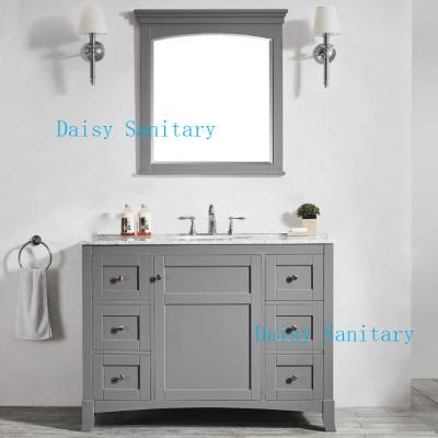 China Custom American Bathroom Vanity Waterproof Solid Wood Bathroom Vanity for sale