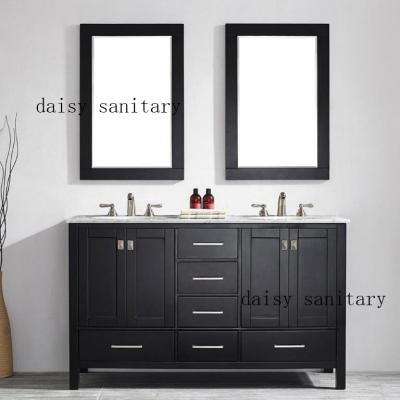 China Solid wood Bathroom Vanity Modern luxury style with 4 wood legs for sale