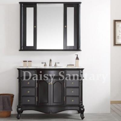 China Daisy Espresso Bathroom Vanity large space design with strong wood legs for sale