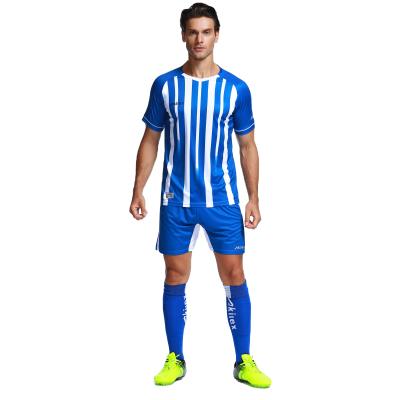 China Soccer Sets OEM Customized Soccer Jersey 100% Mesh Breathable Soccer Football Polyester Jersey for sale