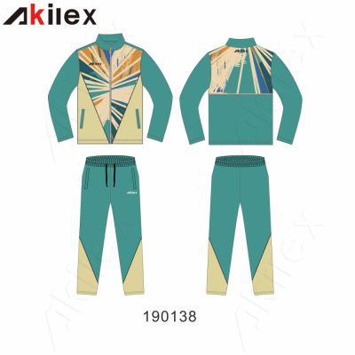 China Latest Design Mens QUICK DRY Football Tracksuit 100% Polyester Casual Full Zipper Jacket For Men for sale