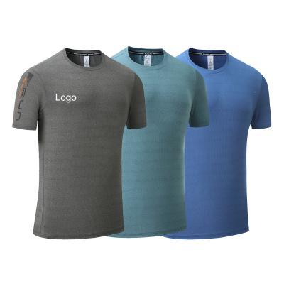 China New Designs Polyester Mens Gym Wear Running T-shirt Summer Anti-Shrink Running T-shirt Gym Wear Men's Sports for sale