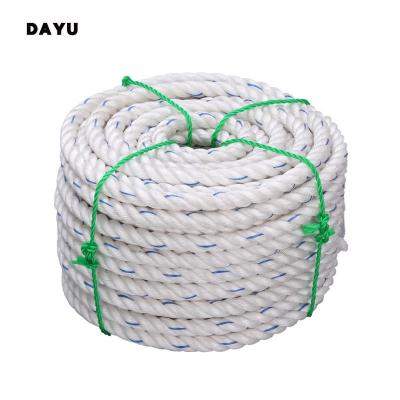 China PP polypropylene pp danline 3 strands /4 twisted pp floats reling for fishing net pp rope for sale