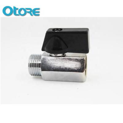 China General Chrome Plated Brass Mini Ball Valve 1/8