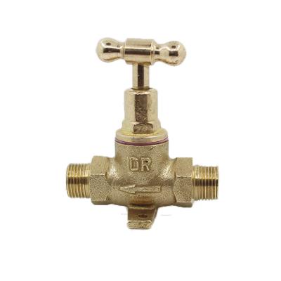 China General male and female thread T-handle ppr angle core brass stop valve for sale